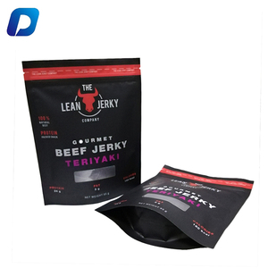 מותאם אישית מודפס באיכות גבוהה מזון כיתה ריח הוכחה לעמוד רוכסן בשר הבקר שקיות - Product Image 3