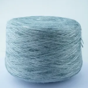 31% poliéster 60% acrílico 4% lã 5% nylon gradiente misturado escovado fio fantasia para tricô