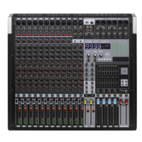 Consola Mezcladora de Audio Profesional X10 de 14/10 Canales, Controlador de DJ con Ecualizador de 4 Bandas, MP3, Bluetooth, Procesador de 99 Efectos, Construcción Metálica