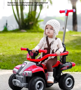 Sallanan müzik çalma için tasarlanmış müzik uzaktan fonksiyon boynuz ile 2-4 yıl 6V pil Ride-On araba çocuklar için elektrikli araba - Product Image 1