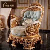 Salon noble canapé ensemble antique 6 places canapé sculpté à la main empire royal meubles style victorien canapé ensemble