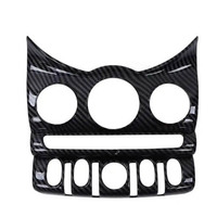 Garniture intérieure style fibre de carbone pour Mini Cooper F55 F56 F57 JCW, accessoires de voiture, couvercle de console AC CD, décoration ABS, neuf, brillant