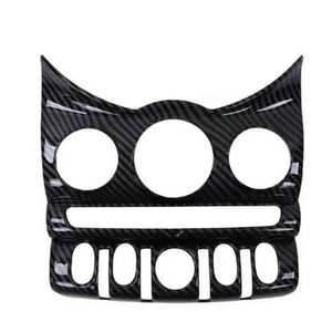 Garniture intérieure style fibre de carbone pour Mini Cooper F55 F56 F57 JCW, accessoires de voiture, couvercle de console AC <span class=keywords><strong>CD</strong></span>, décoration ABS, neuf, brillant - Product Image 1