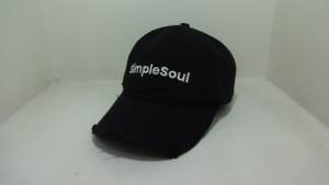 หมวกเบสบอลวินเทจสไตล์ย้อนยุค ผ้าฝ้ายฟอกทรงแด๊ดแฮท ขอบรุ่ย ไม่มีโครง สำหรับผู้ชายและผู้หญิง ปักโลโก้ - Product Image 3