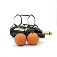 Étagère murale porte-bouteilles en verre à 2 niveaux, support décoratif pour bouteilles de vin et champagne, rangement pour vin – Choix de qualité
