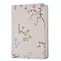 Carnet personnalisé A5 en tissu imprimé, 128 feuilles, reliure cousue, ligné ou vierge, journal, OEM ODM, vente en gros, cadeau d'entreprise, papeterie écologique