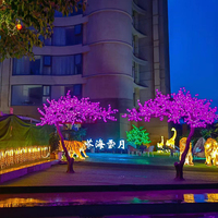 Profession elle IP65 LED Kirschblüten baum dekorative Beleuchtung rosa warmweiß im Freien künstlichen Garten Weihnachten dekorativ