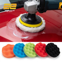 Kit de 9 tampons de polissage en mousse professionnels multicolores pour carrosseries de voitures, correction de la peinture, coupe de la cire et finition