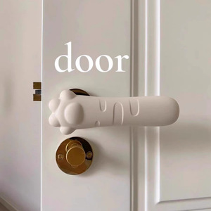 Anti-static handle anti-collision mat room anti-slip silicone <b>protective</b> <b>cover</b> bedroom window bathroom door handle <b>cover</b> - Product Image 1