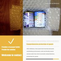 Film de coussin d'air antichoc PE de haute qualité 20 microns d'épaisseur transparent pour la protection du transport
