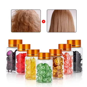 oem Private Label Vegan Hair Vitamin Capsule Moisturizing Smoothing Hair Growth Repair Care Oil Capsules