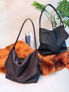 高品质定制女式真皮手提包带盖封口经典设计师品牌高品质皮革 - Product Image 2