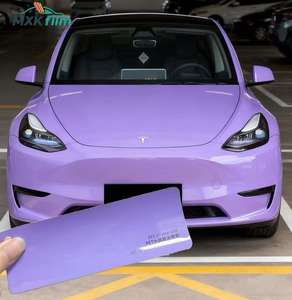 Kits Premium 3m <span class=keywords><strong>Joker</strong></span> Wrap Race Anime violet, <span class=keywords><strong>film</strong></span> de protection de voiture en vinyle marron, <span class=keywords><strong>film</strong></span> de protection de voiture en vinyle pour carrosserie complète pour Tesla - Product Image 2