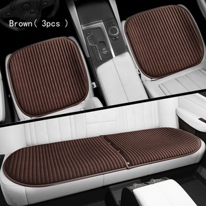 Housse de siège de voiture Anjuny Factory en peluche courte, élastique, gel imperméable, toutes saisons, adaptée aux véhicules universels - Product Image 5