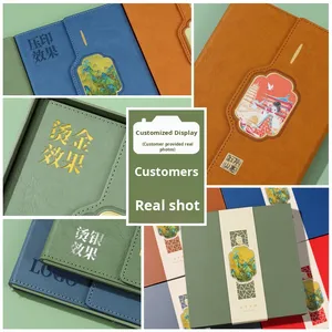 Set de Regalo de Cuaderno Guochao, Caja de Regalo Personalizada de Estilo Chino para Empresas, Souvenir, Se Puede Imprimir con LOGO - Product Image 1