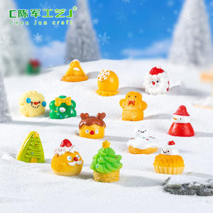 Chenjun Micro-Paisaje Navidad hombre <span class=keywords><strong>de</strong></span> pan <span class=keywords><strong>de</strong></span> jengibre, postre <span class=keywords><strong>de</strong></span> hojaldre, casa <span class=keywords><strong>de</strong></span> muñecas Diy accesorios decorativos, - Product Image 2