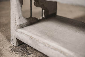 สไตล์นอร์ดิกใหม่โต๊ะข้างคอนกรีตกลมโต๊ะท้าย beton เฟอร์นิเจอร์ห้องนั่งเล่น - Product Image 5