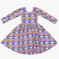 Robe personnalisée en tissu viscose de bambou, vêtements en bambou, vêtements pour nouveau-nés, vêtements pour enfants, pyjamas pour bébés, robe pour filles