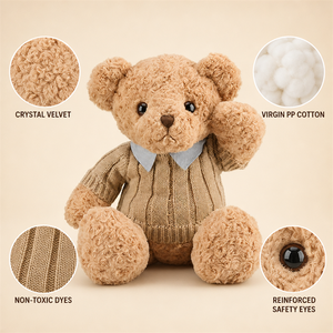 <span class=keywords><strong>Orsacchiotto</strong></span> Personalizzato 30-50Cm, Cuscino per Dormire, Regalo per Bambini, Giocattoli di Peluche - Product Image 3