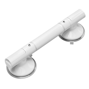 Barres d'appui de salle de bain en plastique antidérapantes à ventouse, capacité de charge 50 kg, design moderne et simple pour la sécurité des personnes âgées - Product Image 4
