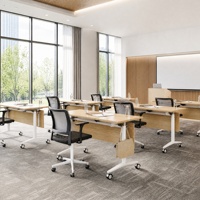 Modulaire en bois pliable Escritorio Plegable ensemble de tables de salle de conférence tables de salle de formation grandes en vente mobilier de bureau
