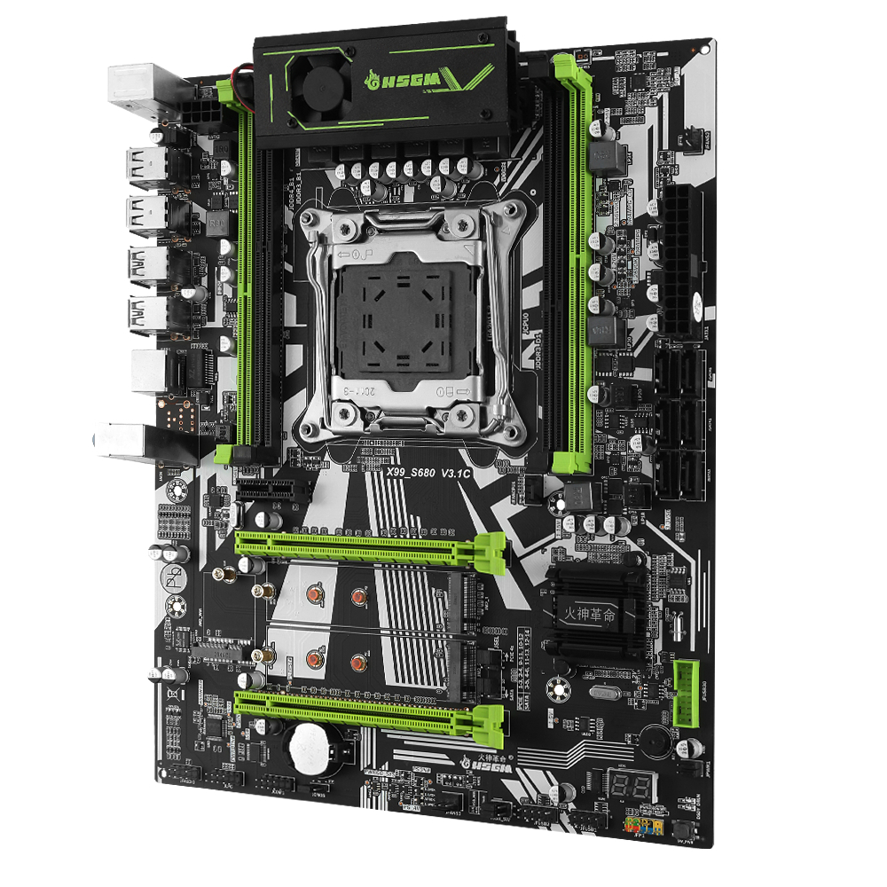 HSGM X99-S680 マザーボード 64GBメモリ対応 ハイエンド デュアル