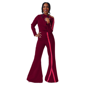 RUIQUWIN abito donna Casual Comfort Sexy pantaloni svasati diagonali eleganti <span class=keywords><strong>abbigliamento</strong></span> <span class=keywords><strong>sportivo</strong></span> - Product Image 4