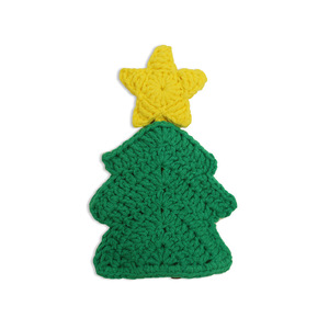 Étui à clés tricoté à la main sur le thème de Noël, pochette en laine tricotée par les mamans - Product Image 5