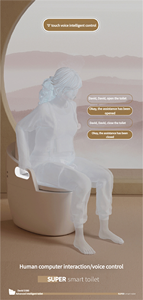 Safety-Enhanced Intelligent Smart <strong>Toilet</strong> With Support Handles <strong>Big</strong> Size Auto Open Fully Automatic for Elderly or Pregnant Women - Product Image 4