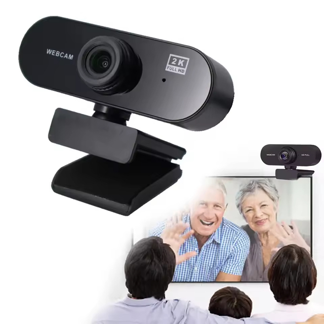 Large Size HD 1080p Webcam CMOS Microphone Included Laptop/Desktop Computer Webcamera for Live Video Call Conference