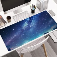 Tapis de souris de jeu en caoutchouc naturel imperméable multi-tailles avec motif de logo personnalisé, carré, pour le bureau, en stock