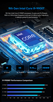 Mini PC para Juegos RTX3050 3D, I9-9900T, Salida 4K, Formato Pequeño, DDR4, 32GB de RAM, para Oficina en Casa, Computadora, Estación de Trabajo con GPU