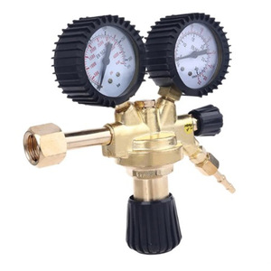 Vanne de réduction de pression électrique WQ 01 tout cuivre avec manomètre pour argon et CO2, pour usage industriel de soudage à l'arc, port haute pression 1/4 po - Product Image 3