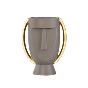 Vaso di Fiore di ceramica <span class=keywords><strong>Vasi</strong></span> di Fiori di <span class=keywords><strong>Piante</strong></span> grasse Astratta Volto Umano Desktop Nordic <span class=keywords><strong>Vasi</strong></span> di Ceramica Moderna Decorazione Della Casa - Product Image 2
