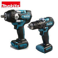 Ensemble d'outils sans fil Makita 18V 5Ah avec batterie au lithium, 9 en 1, multifonctionnel, ensemble complet d'outils électriques à batterie au lithium