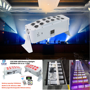 Meistverkauftes 12X18W Mini Flaches LED-Akku-<span class=keywords><strong>PAR</strong></span>-Licht für Barbeleuchtung - Product Image 5