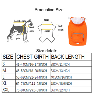 Gran oferta, chubasquero impermeable personalizado para perros, chubasquero ajustable reflectante para perros con capucha - Product Image 6