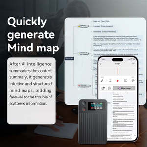 Transcriber A3P con 189 Idiomas, Resumen de Mapa Mental ChatGPT, Transcripción Gratuita con Suscripción, Pantalla, Grabadora de Voz Magnética con IA de 64 GB - Product Image 3