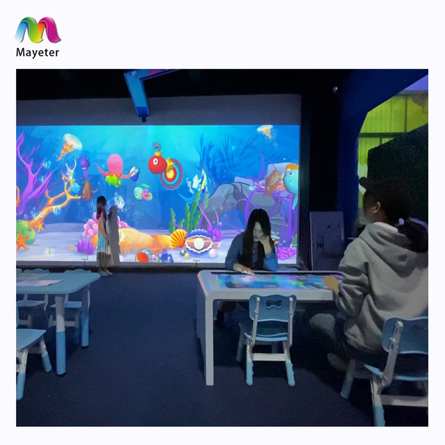 Education AR Interactive Drawing Painting Table Lcd Projection Projector Games for Kids Tv Touchscreen Game