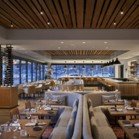 Meubles de restaurant occidentaux modernes, design en forme de U, canapé en cuir, table et chaises pour café, en vente