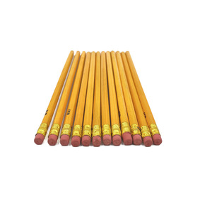 Lápiz Hexagonal HB Amarillo Personalizado para el Regreso a Clases # 2 lápices de madera con goma de borrar para niños - Product Image 6