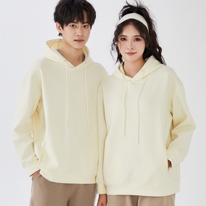 เสื้อฮู้ดดี้ผู้ชายแบบหนา 330 กรัม รุ่นฤดูใบไม้ร่วง สีพื้น ปักลายทันสมัย ทรงหลวม ไหล่ตก แขนยาว - Product Image 2
