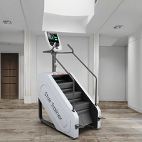 Suministro directo de fábrica, máquina de escalera interior comercial plegable eléctrica de acero, equipo de modelado aeróbico paso a paso para gimnasio, escalada