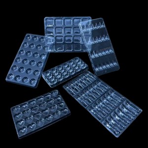 Custom <b>Plastic</b> Cosmetic Blister Tray 400x240x30mm Transparent Packaging Box With Folding <b>Edge</b> For Beauty Products - Product Image 3