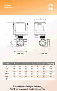 Valvola a Sfera Elettrica in Ottone 1/2\" Normalmente Chiusa a Due Connessioni 220V 12V 24V 2 Fili Sostitutiva per Elettrovalvola - Product Image 5
