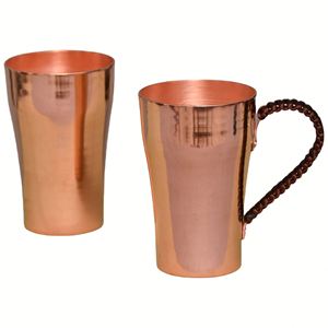 Vaso de Cobre para Bebidas, Pulido y Brillante, para Agua o Cerveza, Diseño Artesanal, Venta al Por Mayor - Product Image 4