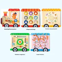 Jeu Mural Montessori Sensoriel en Bois, Tableau d'Activités Éducatif et Intéressant, Panneaux d'Apprentissage Muraux pour Enfants