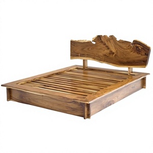 Wholesale Manish Art Handicrafts High Quality Modern Solid Mango Wood Foldable Full Size Storage Bedroom <b>Bed</b> Custom Color Live - Product Image 1