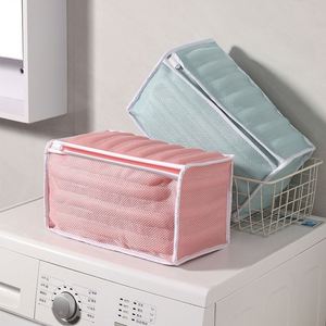 Sacs à linge spéciaux pour machines à laver, sacs à chaussures anti-déformation en maille avec fermeture éclair - Product Image 5