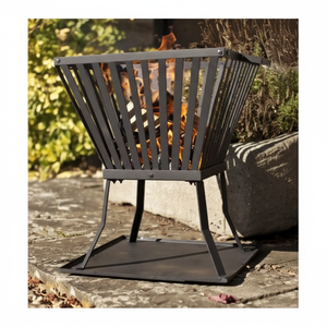 Foyer en fer forgé fait à la main pour feu de joie rustique et cheminée extérieure traditionnelle Cheminée extérieure fonctionnelle - Product Image 1